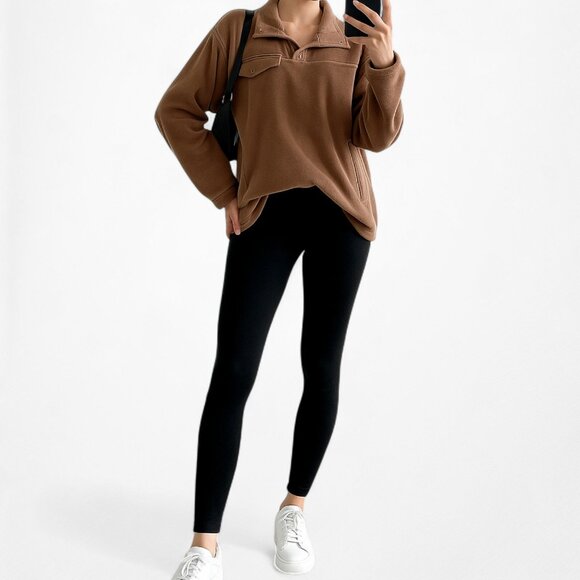 Brown Soft Casual Sweatshirt Sweater Size M - Picture 2 of 7